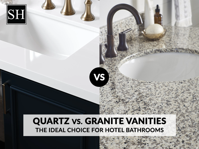 Quartz vs. Granite Vanities: The Ideal Choice for Hotel Bathrooms