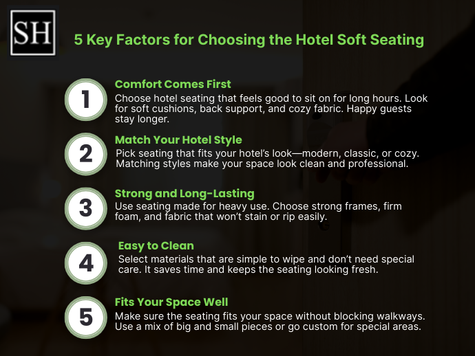 5 Key Factors in Selecting Hotel Soft Seating