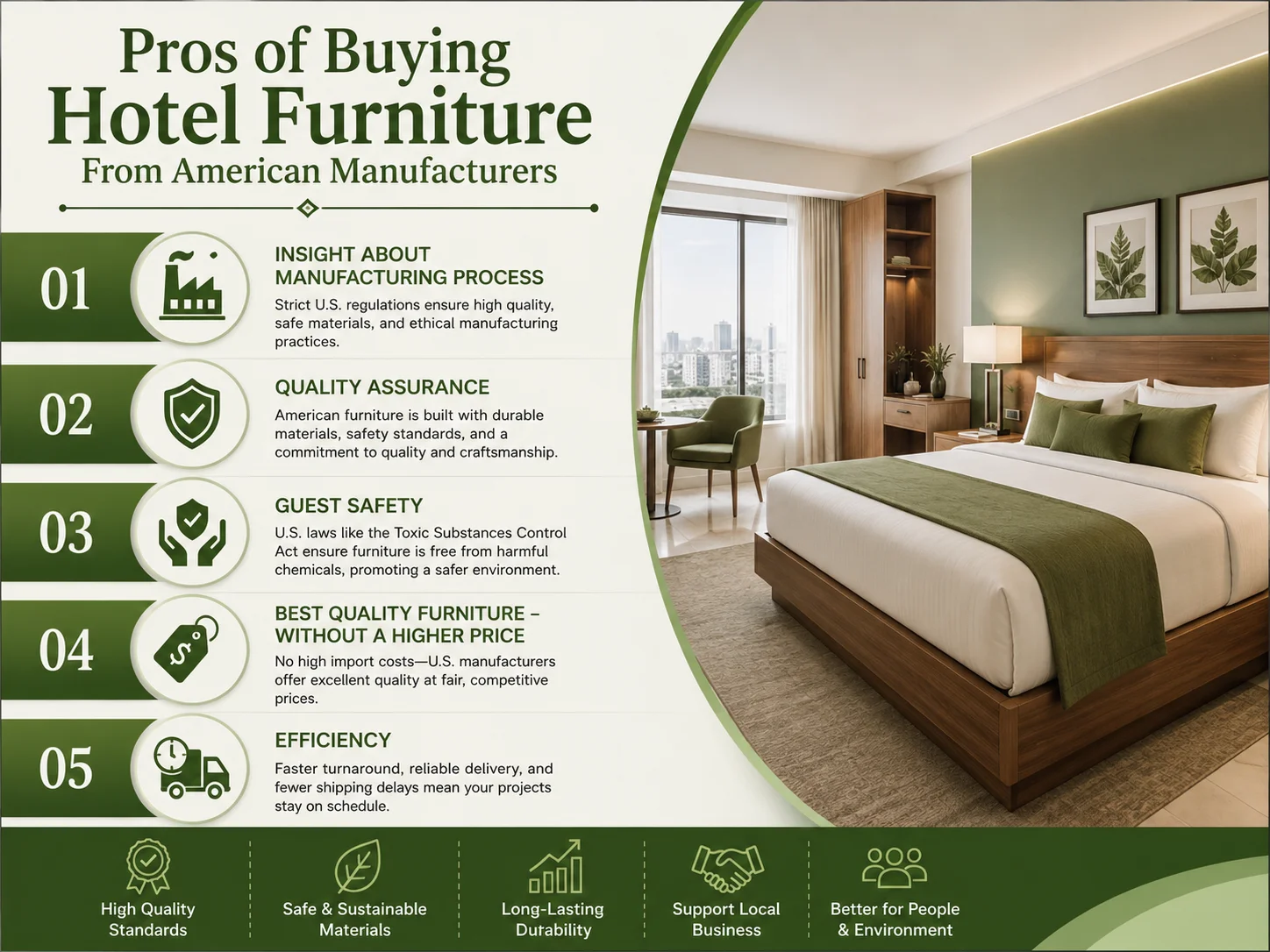 Pros of Choosing an American Hotel Furniture Manufacturer