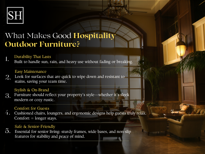 What Makes Good Hospitality Outdoor Furniture