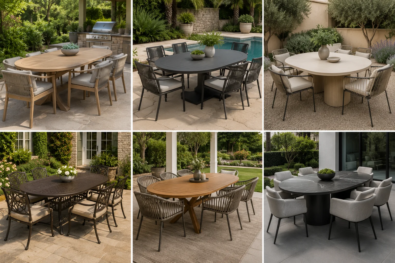 Why Hotels Choose Outdoor Oval Dining Tables 