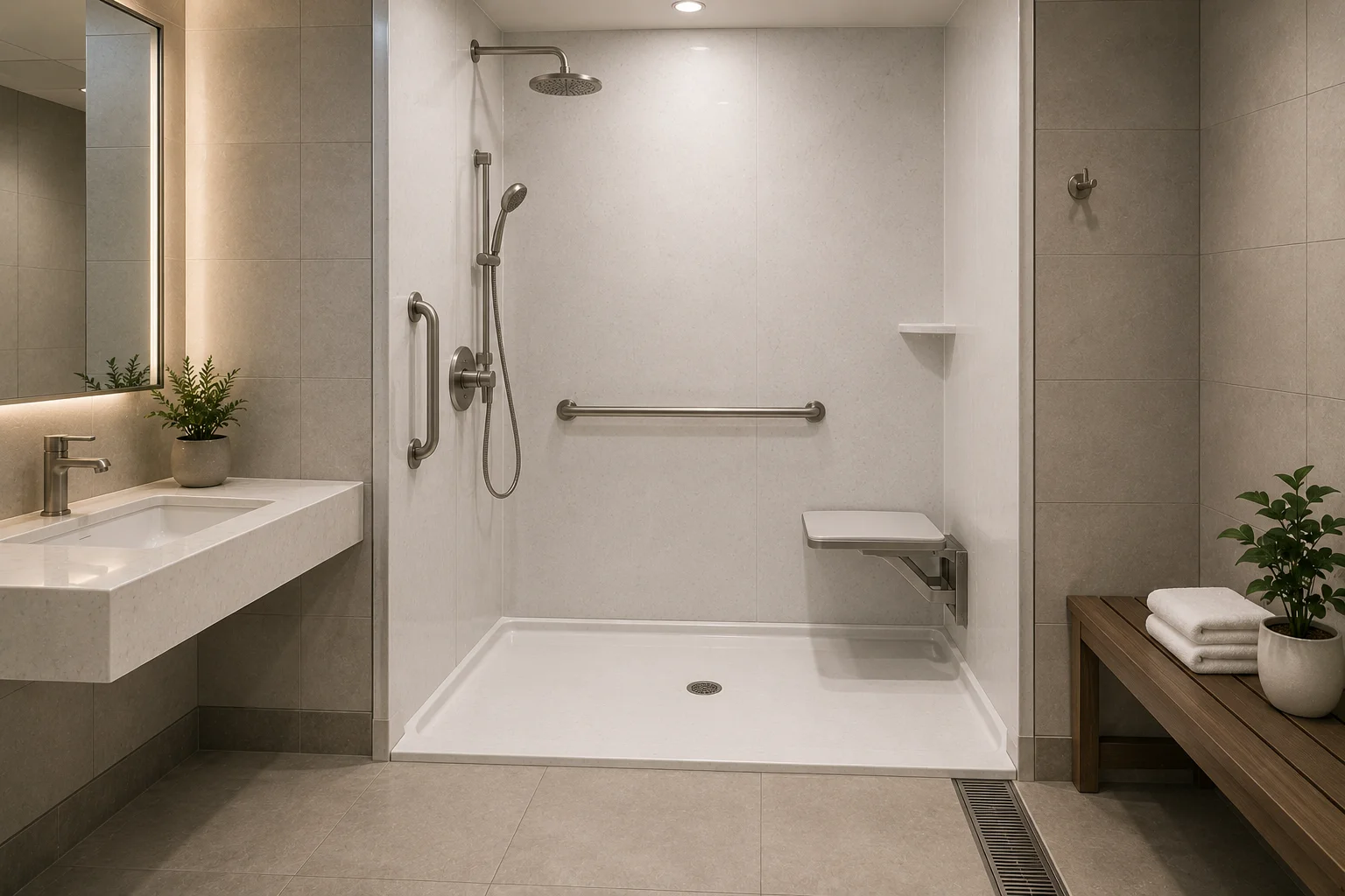 Cultured Marble Shower Pans & Surrounds