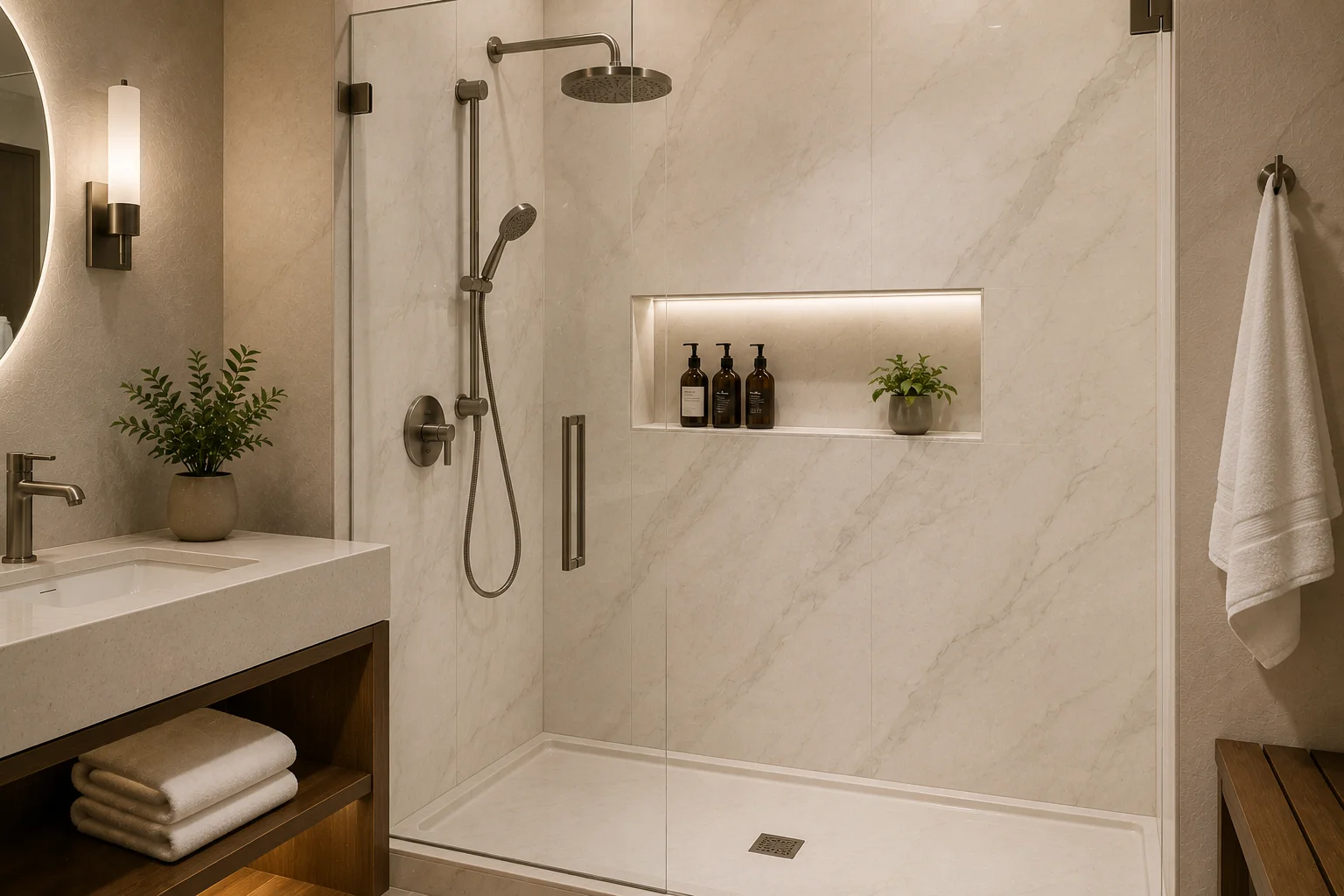 Cultured Marble Surrounds for Hotel Bathrooms