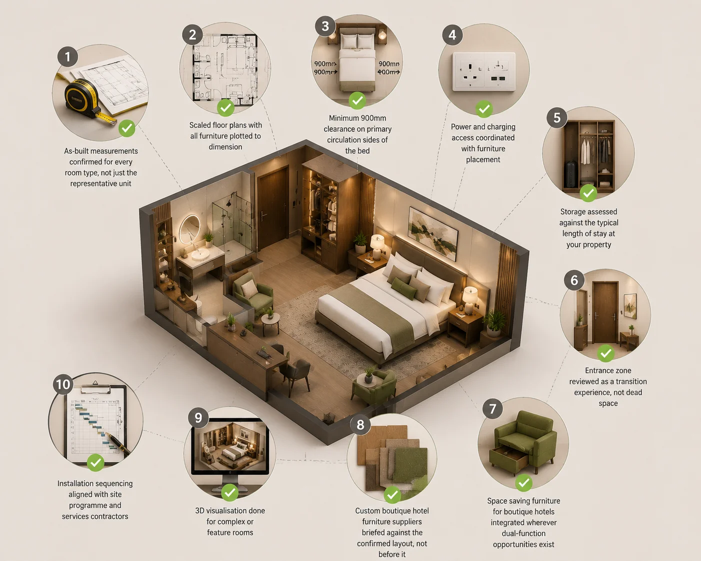 Quick furniture layout checklist
