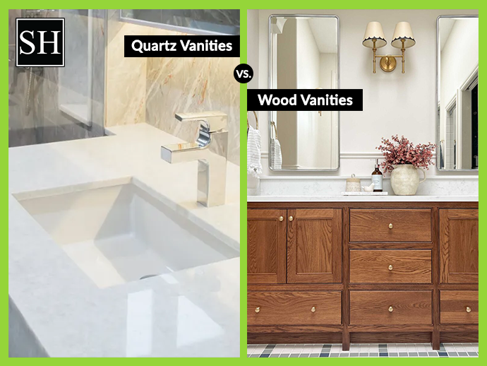 Quartz vs. Wood Vanities: Combining Modern Luxury with Natural Warmth