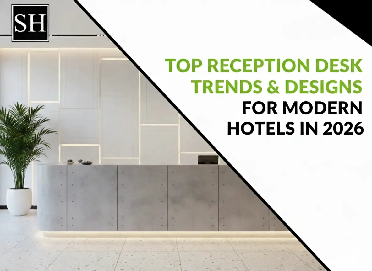 Top Reception Desk Trends & Designs for Modern Hotels in 2026