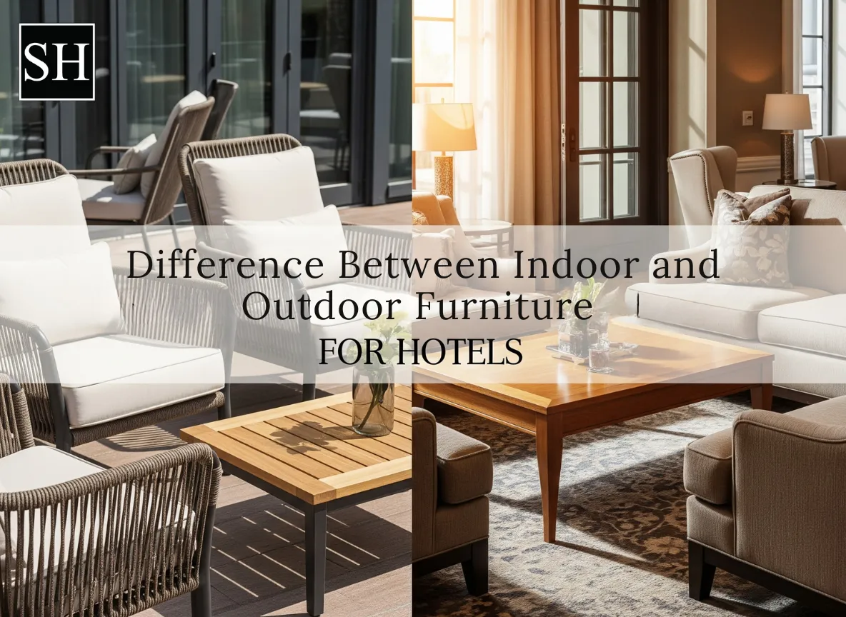 Difference Between Indoor and Outdoor Furniture For Hotels