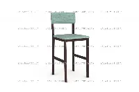Minimalist Urban Metal Back Chair for boutique inn breakfast rooms.