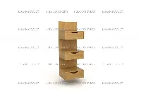 Vertical storage unit with three drawers – Hilton Garden Inn furniture 1