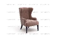 Velvet Wingback Lounge Chair for intimate morning bistros
