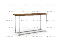 Modern narrow console table featuring an ultra-slim profile and a clean-lined surface designed for hallways and tight spaces