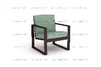 refined wooden frame armchair design