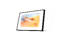 Contemporary abstract canvas showcasing a misty, atmospheric horizon where soft colors blend seamlessly together