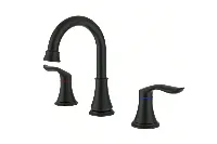 Hospitality-grade basin faucet with elegant traditional cross handles