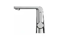 Hospitality-grade compact faucet with a sleek lever design