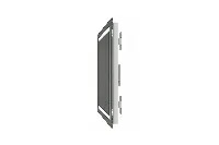 Durable backlit vanity mirror with a professional minimalist profile for commercial suites
