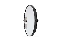 Durable oval accent mirror in a professional finish for commercial use