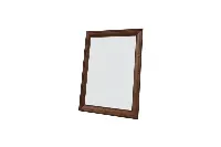 Sophisticated hospitality-grade framed wall mirror in a premium wood finish for boutique suites