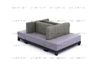 Contemporary sectional sofa with a flexible modular design, upholstered in a sophisticated neutral fabric
