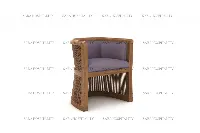 cozy wood base lounge chair