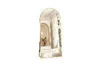 Hospitality-grade full-length arch mirror for luxury guest room decor