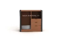Hospitality Multimedia Combo with Storage and Appliance Space - 3