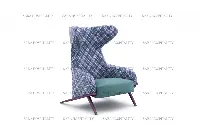 Heavy-Duty Tufted Accent Lounge Chair for upscale hotel buffet zones