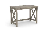 Modern Cross-Frame Desk: Clean, architectural X-base steel legs paired with a smooth, durable commercial-grade desktop