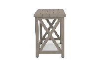 Sleek Trestle Writing Desk: Sharp, precision-welded cross frame with integrated cable management for a clutter-free workspace