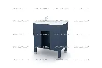 Architectural granite washbasin top showing a clean, seamless integration with a minimalist metallic faucet setup