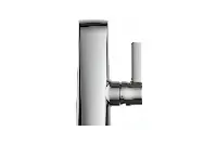 Durable, low-profile basin faucet in a professional finish