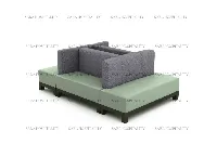 Minimalist lounge seating system showcasing clean lines and oversized, comfortable proportions