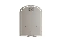 Contemporary floor mirror with curved edges for a minimalist boutique aesthetic