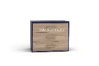 Hospitality credenza with three drawers and a dual-tone wood finish - 2