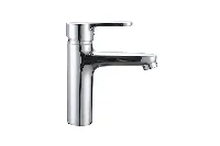 Modern single-lever basin faucet for sleek hotel guest bathrooms