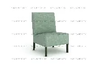 Sturdy Elevated-Back Lounge Chair for structured hotel buffet dining