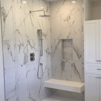 Buy quartz shower surround with recessed niche – modern design
