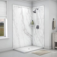 Durable seamless panel shower surround for long-lasting use