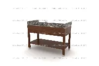 Modern luxury granite vanity deck with a durable, stain-resistant sealant and a crisp, linear profile for high-end hospitality suites
