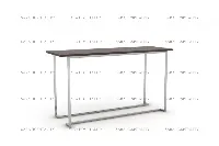 Architectural narrow desk featuring a seamless, long-form design and a sturdy yet lightweight aesthetic