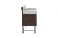 Sleek space-saving utility counter showcasing a heavy-duty, low-profile layout tailored for high-use compact spaces