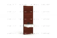 Floating nightstand with white drawer and dark wood panel-5