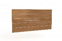 Hospitality headboard with dual-tone woodgrain finish and horizontal accent panels - 2