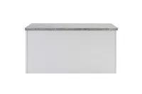 Minimalist chunky surface featuring a solid, durable structure and a polished, uniform finish for an upscale focal point