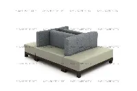 Modern modular lounge sofa featuring deep, plush cushions and a versatile, low-profile configuration