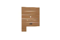 Modern Hospitality TV Panel with Built-in Cable Management - 1