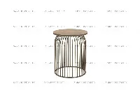 Sleek architectural side table showcasing a geometric wire structure and a refined, thin-profile silhouette