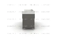 Minimalist dual-sink vanity unit offering a clean, continuous surface and a streamlined silhouette for master suites