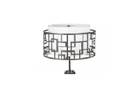 Geometric Cage Semi-Flush Light