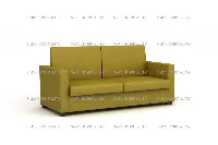 Modern Upholstered Box Arm Sofa in premium fabric - 3
